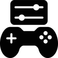 Game Options, Game Menu, Game Interface Glyph Solid Icon vector
