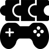Puzzle Game, Game, Guess Glyph Solid Icon vector