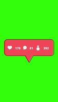 Social media followers and likes growing animation with a real time counter effect, numbers increase quickly, representing success, influence, and engagement, 4k verticle , social media counter video