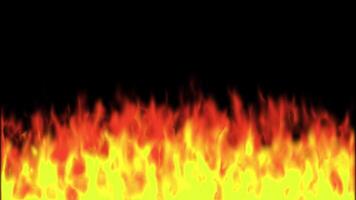 Seamless Loop of Fire Flames Animation with Alpha Channel video