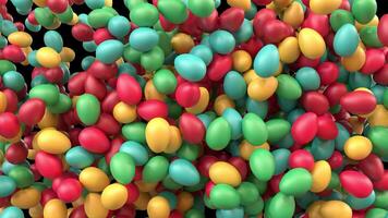 Bright Colored Easter Egg Transition diagonal wipe With video
