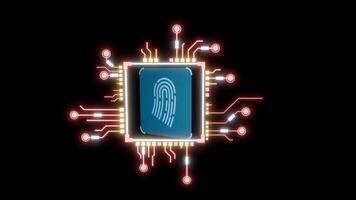 Digital technology fingerprint verification failed. video