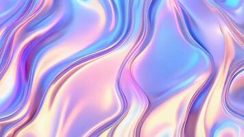 Pastel Liquid Waves Animation Futuristic Abstract Motion Design Soothing Opalescent Texture Elegant 3D Fluid Motion Loop video