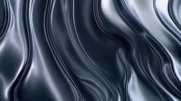 Shimmering Silver Metallic Flow Endless Aesthetic Loop Animation video