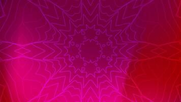 Red Gradient Background with Kaleidoscope Overlay for Abstract and Mesmerizing Design video
