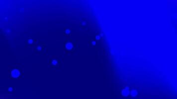 Deep black and blue gradient background with flowing particles in motion video