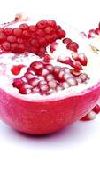 fruit Pomegranate isolated seeds tropical texture background loopable video