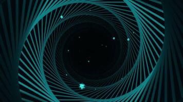 Looping Animation of a Blue Spiral Background with Forward-Moving Camera video