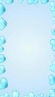 design isolated glowing frame element valentines background video