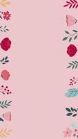 frame element isolated valentines background design glowing video