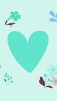 valentines background design glowing frame element isolated video