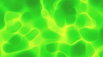 Luminous green waves form abstract digital design with futuristic glow. Technology concept video