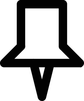 Pin marking point icon.