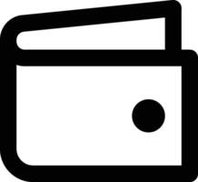Wallet line icon. vector