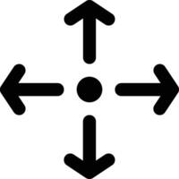 Direction icon. Direction move control sign and symbol. vector