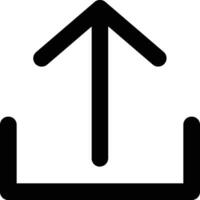 Upload icon. Scroll arrow up icon sign. Uploading file, sending symbol. vector