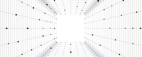 abstract geometric pattern of dots in a white space vector