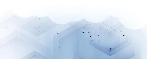 Abstract digital cloud computing technology for business project vector