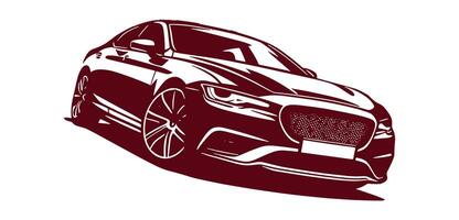 Car icon illustration with a background. vector