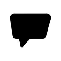 Speech bubble icon in trendy flat style isolated on white background. Chat symbol for your web site design, logo, app, UI. illustration, EPS10. vector