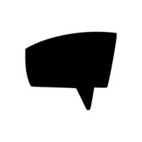 Speech bubble icon. Chat symbol. Flat design style. vector