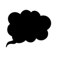 Speech bubble icon. illustration isolated on white background. vector