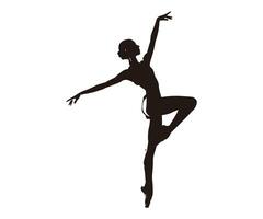 shape of a ballerina twirling vector