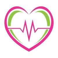 Health and Vitality Icon with ECG Line design vector