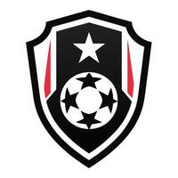 Striking Shield Icon with White Star and Red Accents on Transparent Background vector