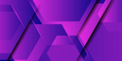 Abstract 3D background with purple and blue gradient colors. Hexagonal pattern overlay shapes. Eps10 vector