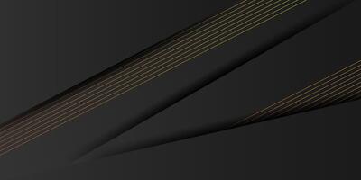 Abstract futuristic black ash background with lines and shadows. Eps10 vector