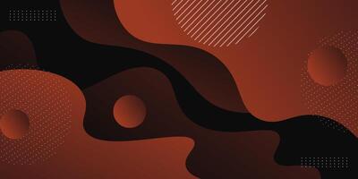 Modern dynamic brown textured background design in 3D style with dark colors. warm design. vector