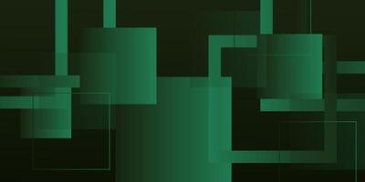 Abstract colored green square overlapping 3D background. Trendy shape pattern combination. Eps10 vector