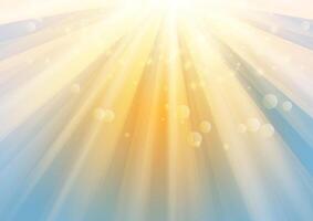 Abstract background with glowing sun rays design vector