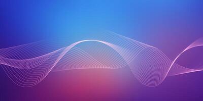 Abstract banner with a flowing lines design vector