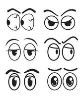 Eyes cartoon for graphic, element, animation, expression and illustration vector