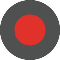 Record button icon isolated on white background . Recording icon . illustration vector