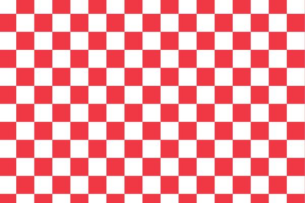 Red and white checkered pattern . Red and white squares pattern . Chess board background . illustration