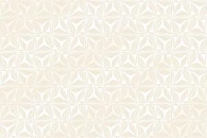 Ivory Floral Geometric Pattern with Leaflike Petals and Minimalist Elegance vector