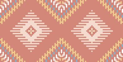 Abstract Ethnic Geometric Ethnic Pattern Designfolk Embroidery, Aztec Geometric Ornament Print. Design for Carpet, Wallpaper, Clothing, Wrapping, Fabric vector