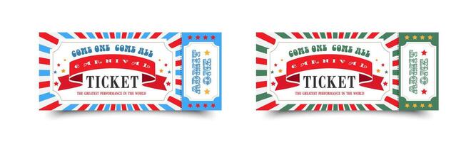 Retro ticket templates with shadows,set vector