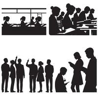 A Collaborative Study Scene vector