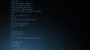 Hacker computer screen video