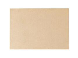 rectangular fragment showing texture and color of recycled cardboard, concept of natural durable packaging material, textured background, photo