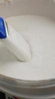 Making smooth white paint for creative projects at home video