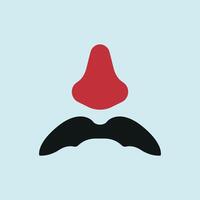 Handlebar mustache icon adds a quirky, old-fashioned look for disguises and jokes. vector