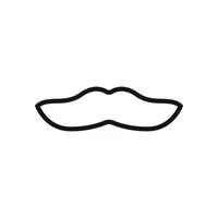 Fake mustache emoji icon features digital humor and fun messaging pranks vector