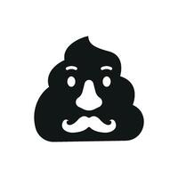 Soft and squishy poop icon mimics stress toys, making it ideal for fun merchandise. vector