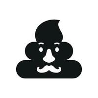 Glowing poop icon adds a magical, fantasy element for fun and quirky illustrations. vector