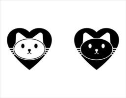 Cat Head Illustration.For your website, logo, app, UI design. illustration, isolated on white background. vector